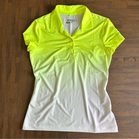 Like New! | Nike | White/Neon Yellow Golf Polo | Size S - Picture 1 of 6